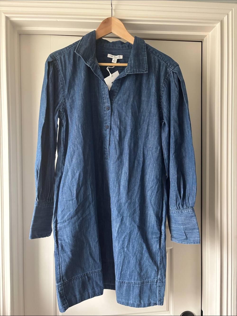 Free Assembly Blue Denim Shirt Dress